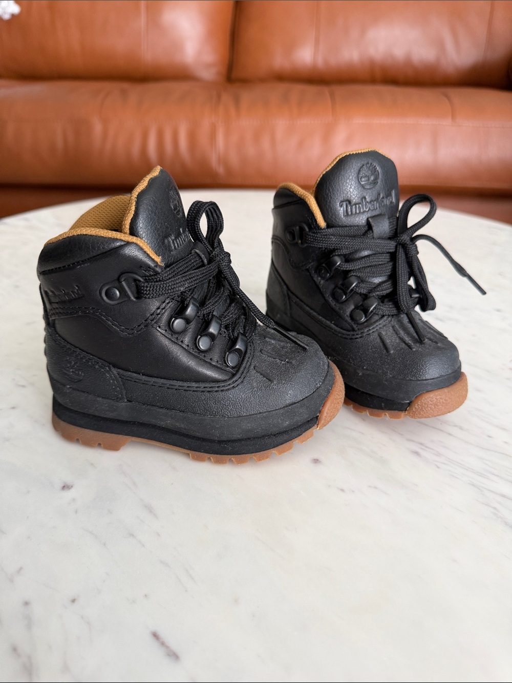 Timberland Kids Black and Brown Trail Boots